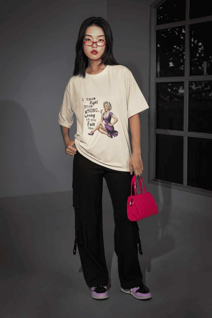 Bad Girl Oversized T-shirt - Urban Theory Co