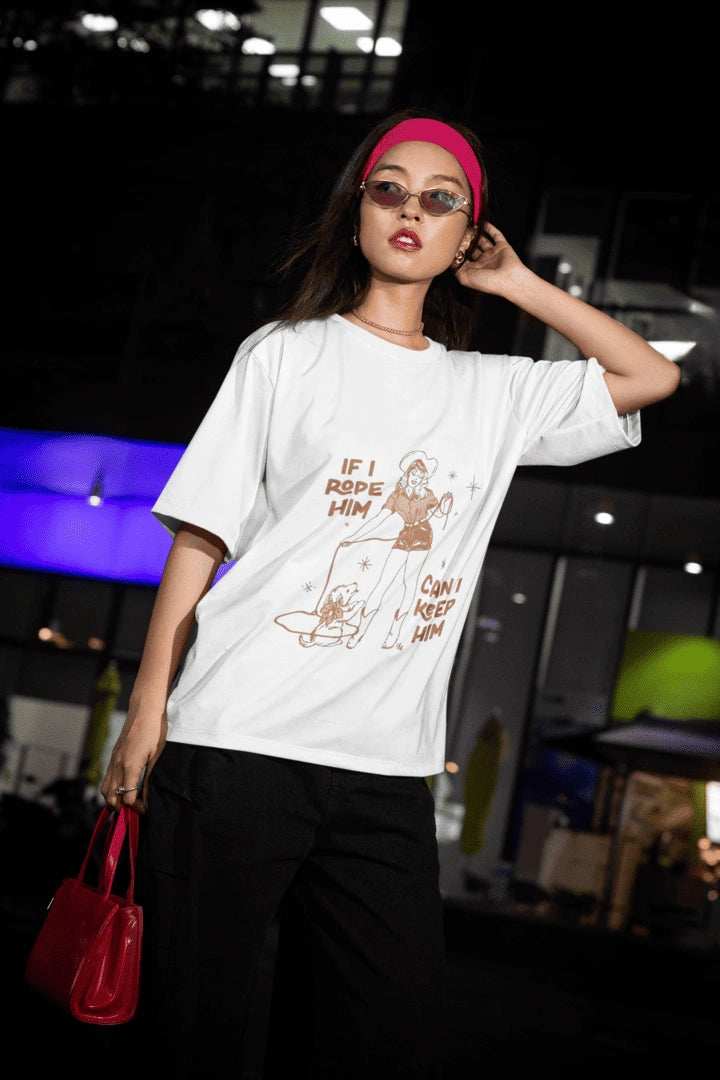 I Rope Him Oversized T-shirt - Urban Theory Co