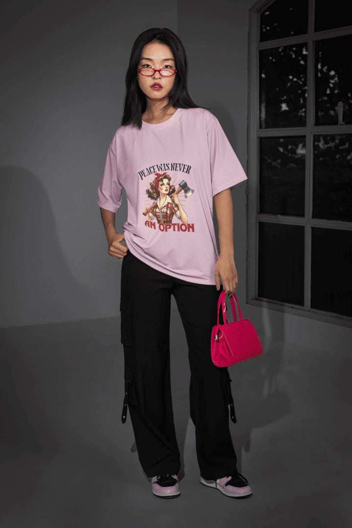 Never do the Peace Oversized T-shirt - Urban Theory Co