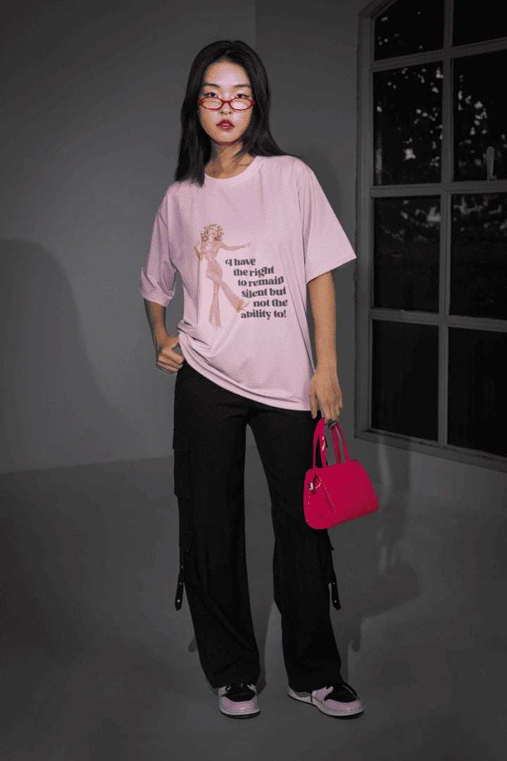 Right to Silent Oversized T-shirt - Urban Theory Co