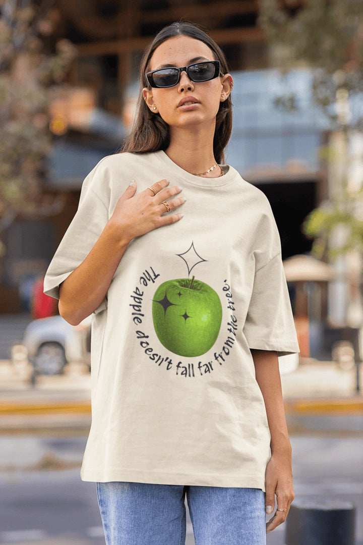 The Apple doesn't Fall Oversized T-shirt - Urban Theory Co