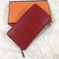 Hermes Silk'In Classic Wallet 20 Apple Grained Calfskin