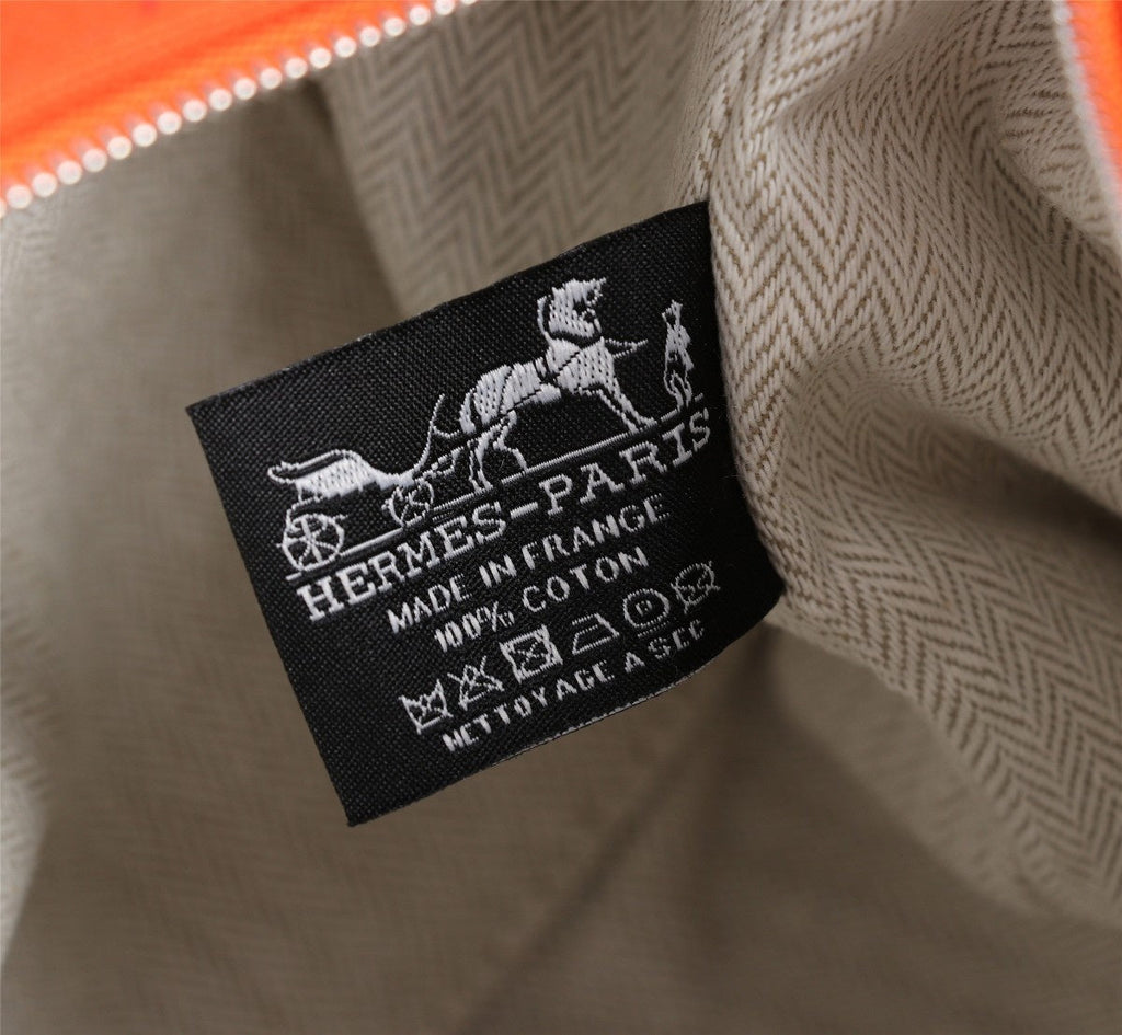 Hermes Bride-A-Brac 25 Orange Canvas