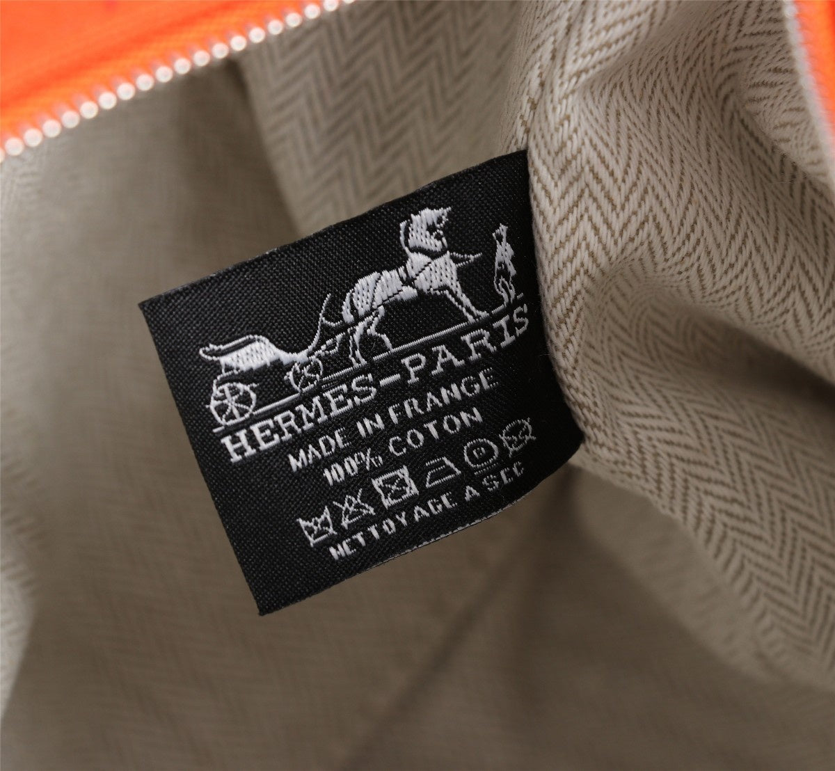 Hermes Bride-A-Brac 21 Orange Canvas