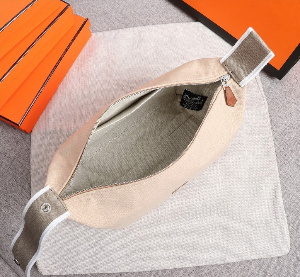 Hermes Bride-A-Brac 21 Beige Canvas