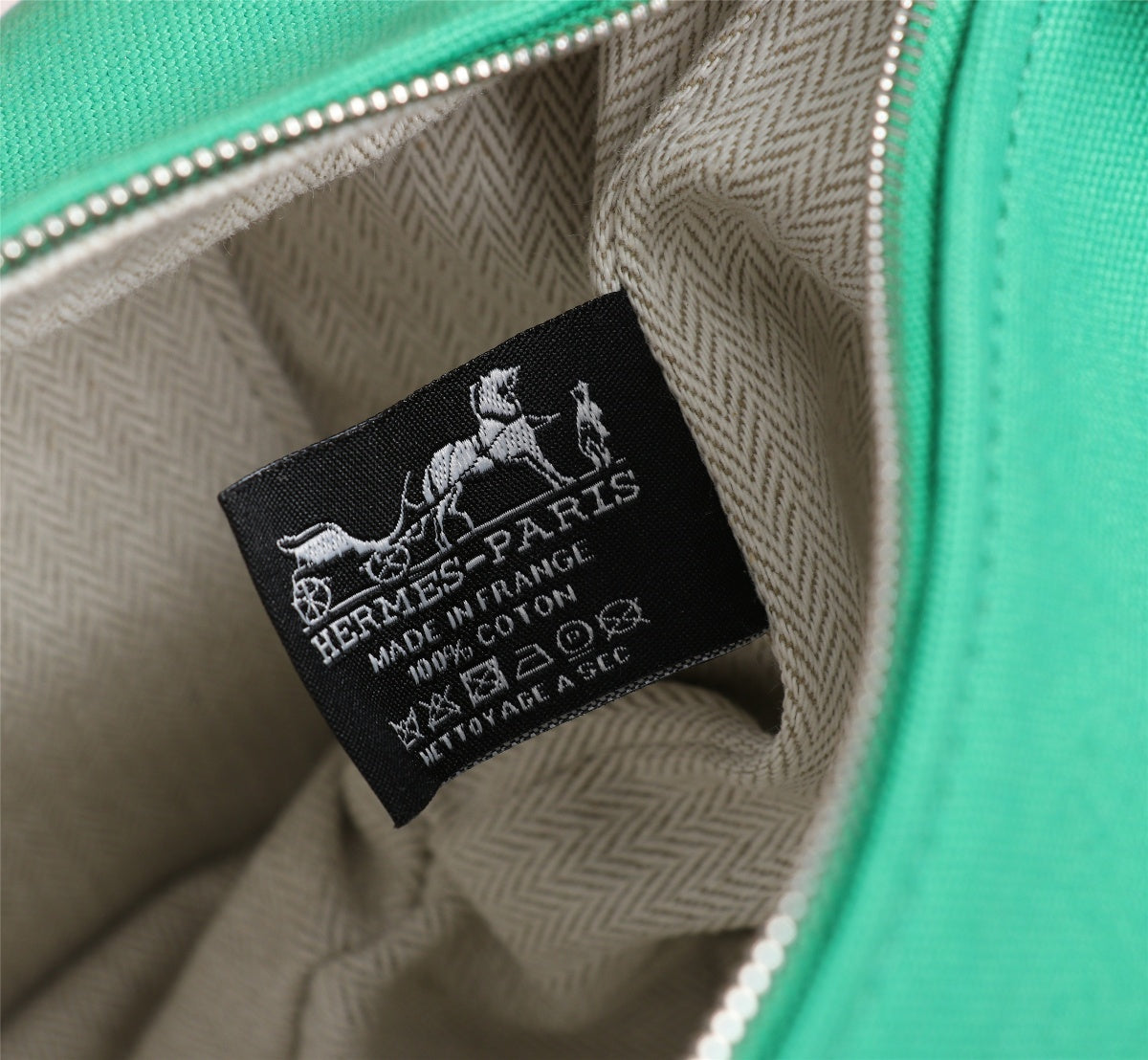Hermes Bride-A-Brac 25 Jade Canvas