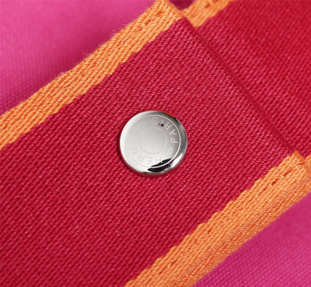 Hermes Bride-A-Brac 21 Deep Pink Canvas