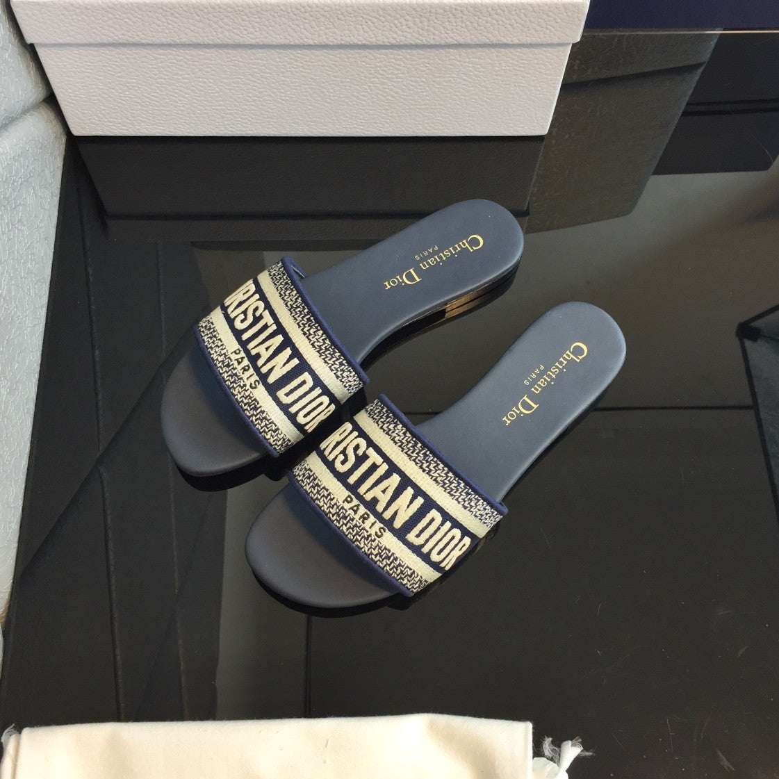Dior CD Mule Dway Slide 10mm Multi-Motifs Style 51