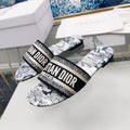 Dior CD Mule Dway Slide 10mm Multi-Motifs Style 29