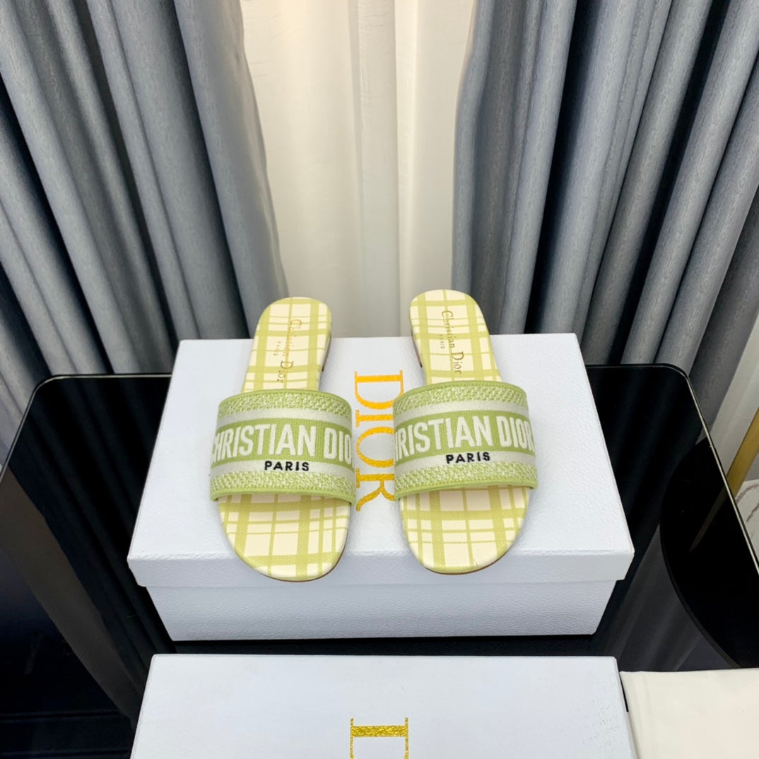 Dior CD Mule Dway Slide 10mm Multi-Motifs Style 65