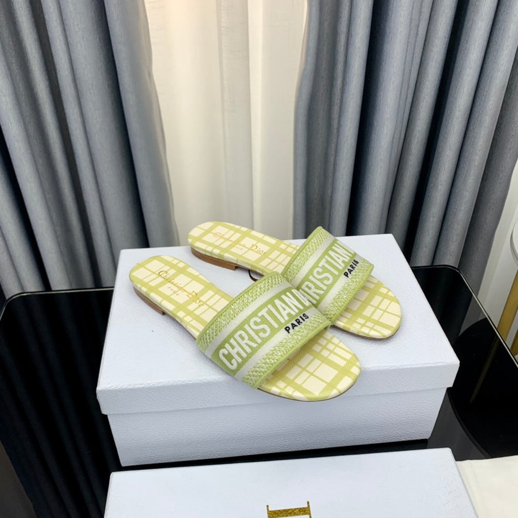 Dior CD Mule Dway Slide 10mm Multi-Motifs Style 65