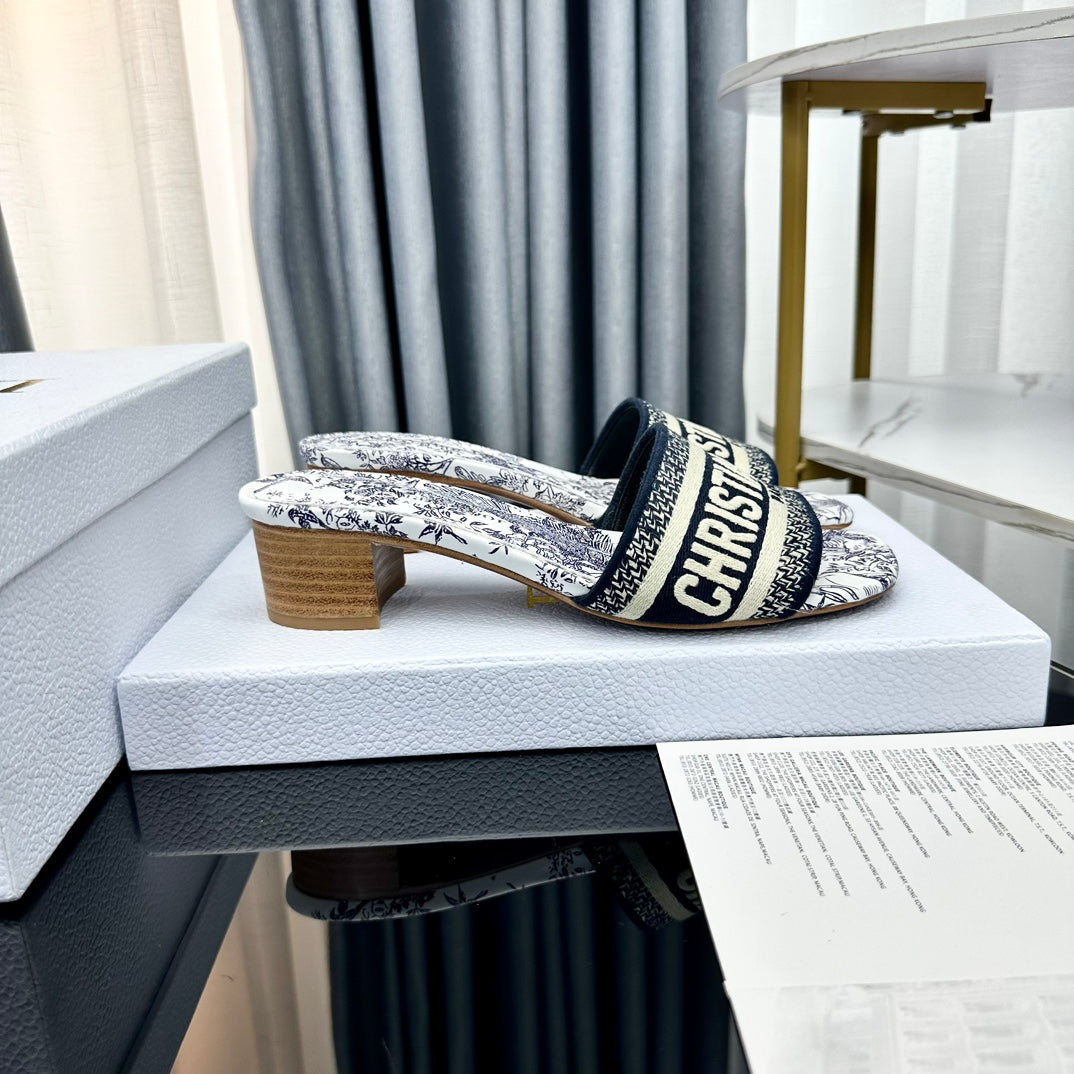 Dior CD Mule Dway Heeled Slide 45mm Style 64