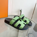 Hermes Chypre Epsom Sandal Light Green Leather