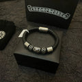 Chrome Hearts Braided Leather Bracelet Premium Quality