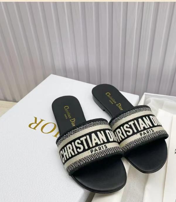 Dior CD Mule Dway Slide 10mm Multi-Motifs