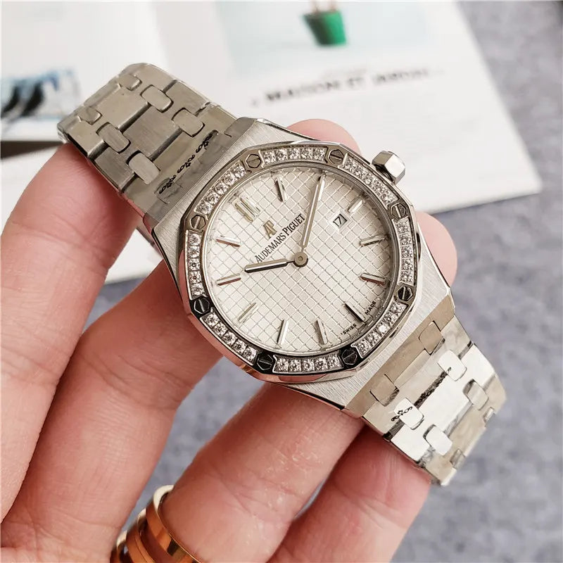 Royal Oak Diamond Bezel Steel - Hình 6