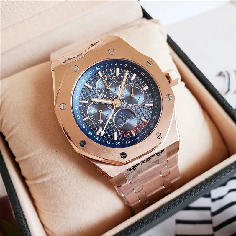 Audemars Piguet Rose Gold Blue Dial - Hình 6
