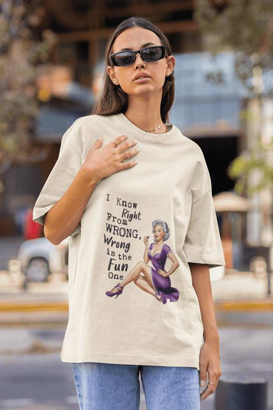 Bad Girl Oversized T-shirt - Urban Theory Co