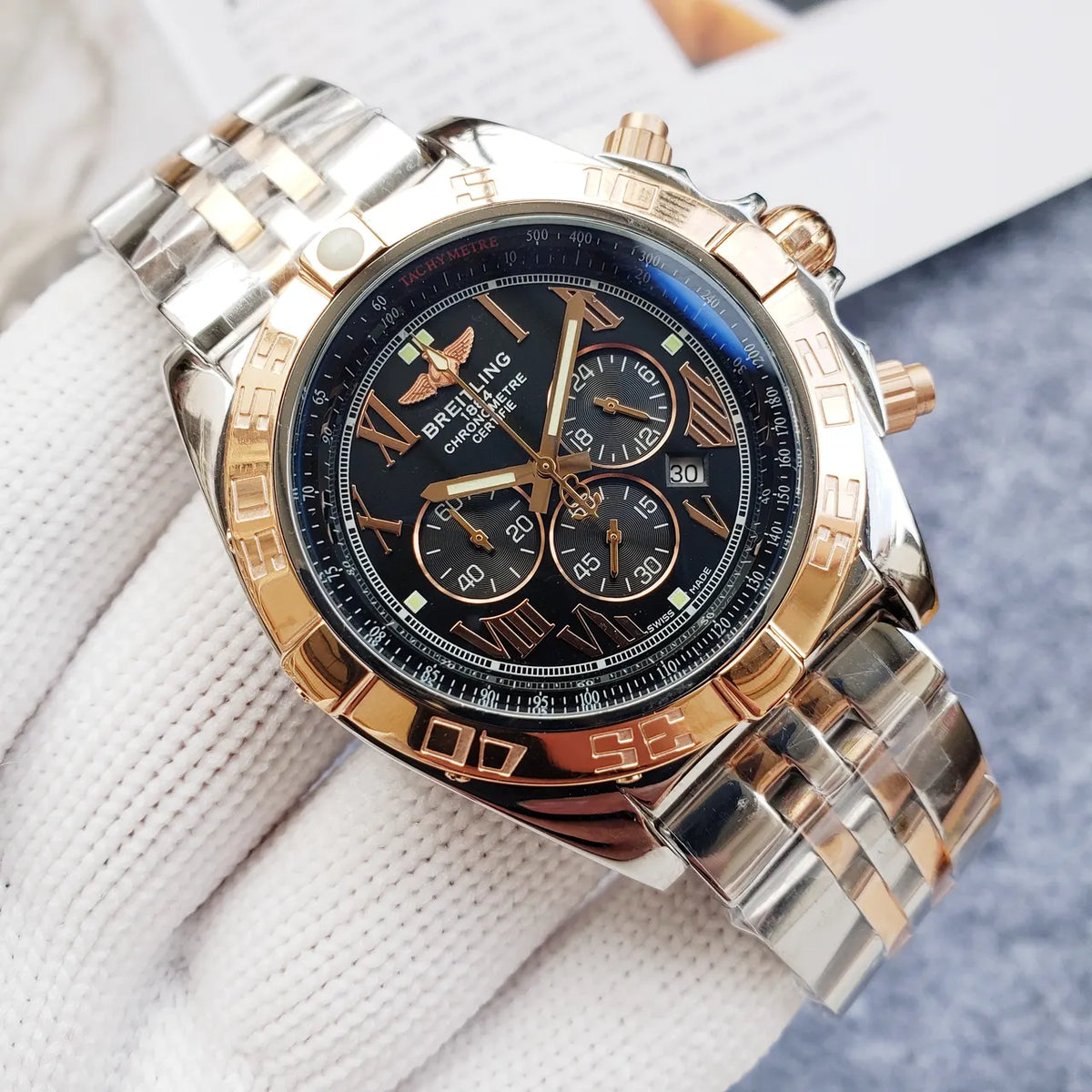 Breitling Chronomat Two-Tone Watch - Hình 5