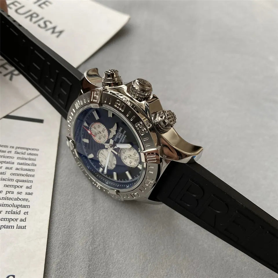 steel Breitling Chronomat Black Dial - Hình 7
