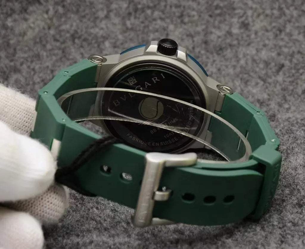 Bulgari Aluminium Green Bezel - Hình 3