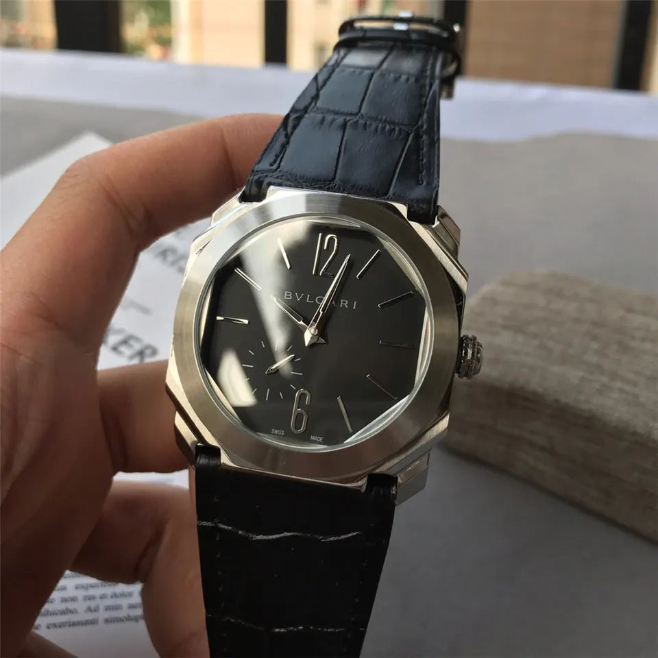Bulgari Octo Roma Black Alligator - Hình 4
