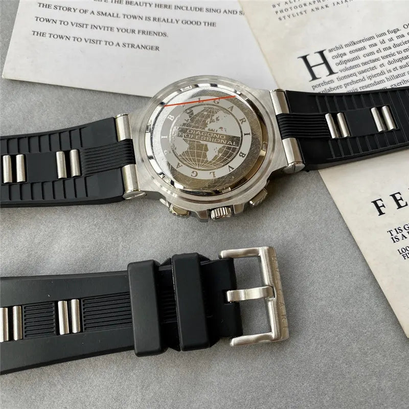 Bulgari Chronograph Steel Watch - Hình 3