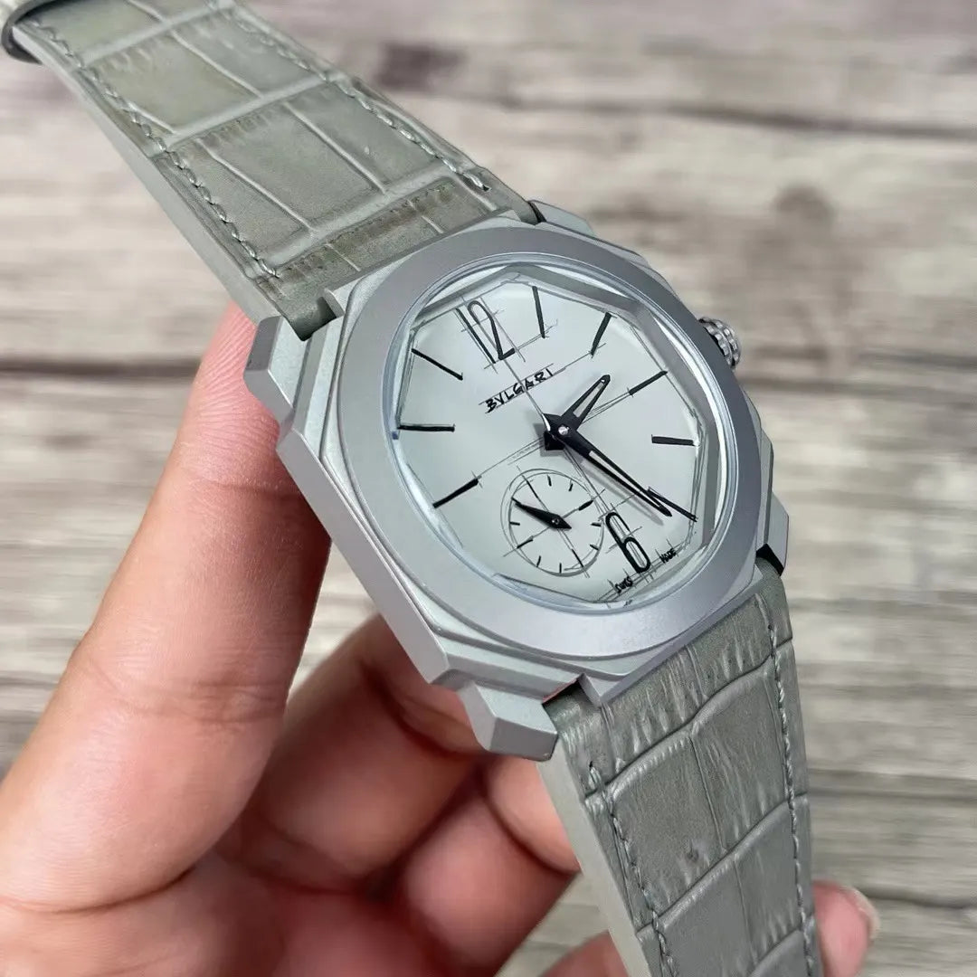Bulgari Octo Grey Alligator - Hình 2