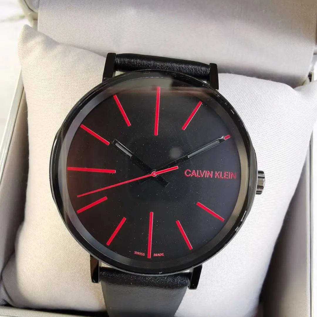 Calvin Klein Black Red Watch