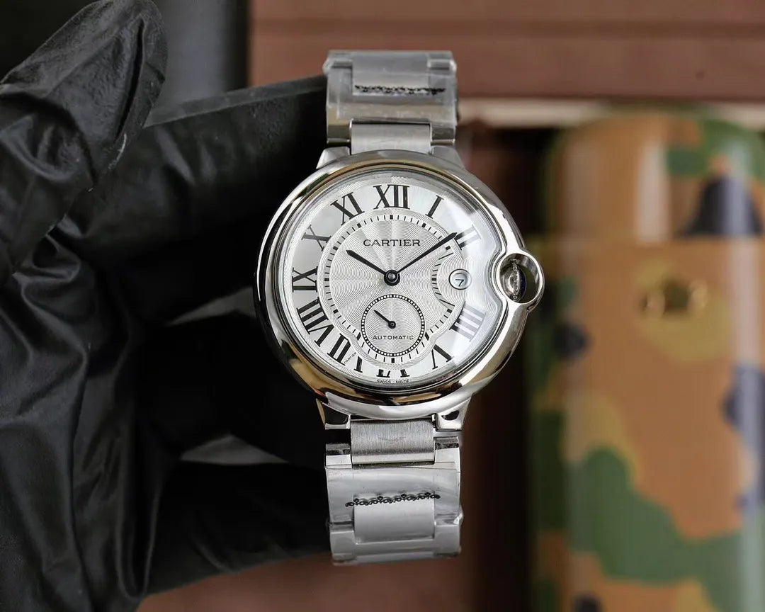 Cartier Ballon Bleu Diamond Steel - Hình 7