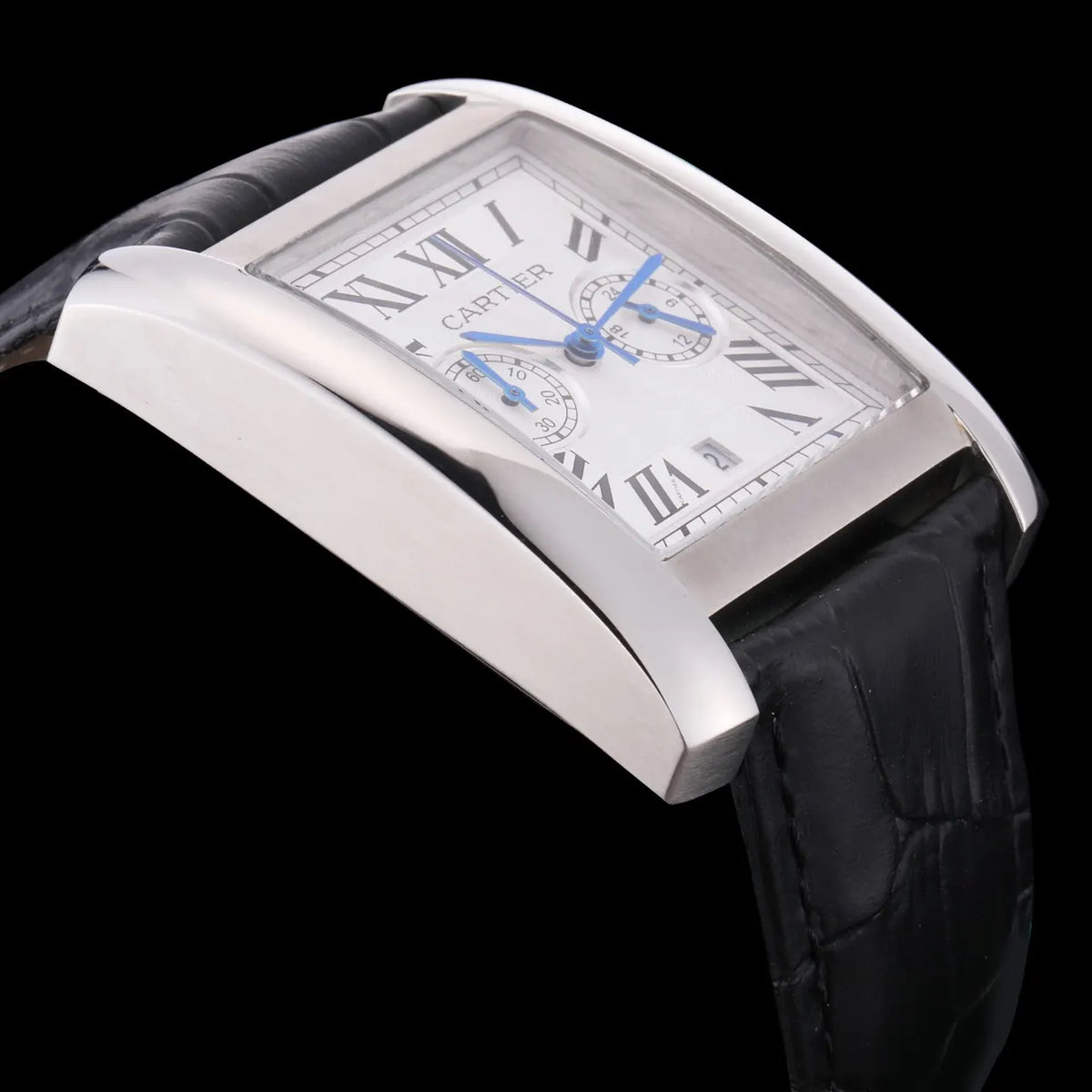 Cartier Chronoflex Steel Leather