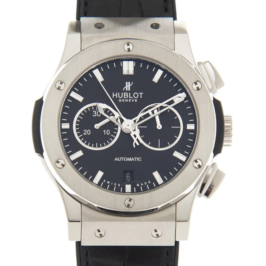 classic Hublot Black Dial Chronograph - Hình 2