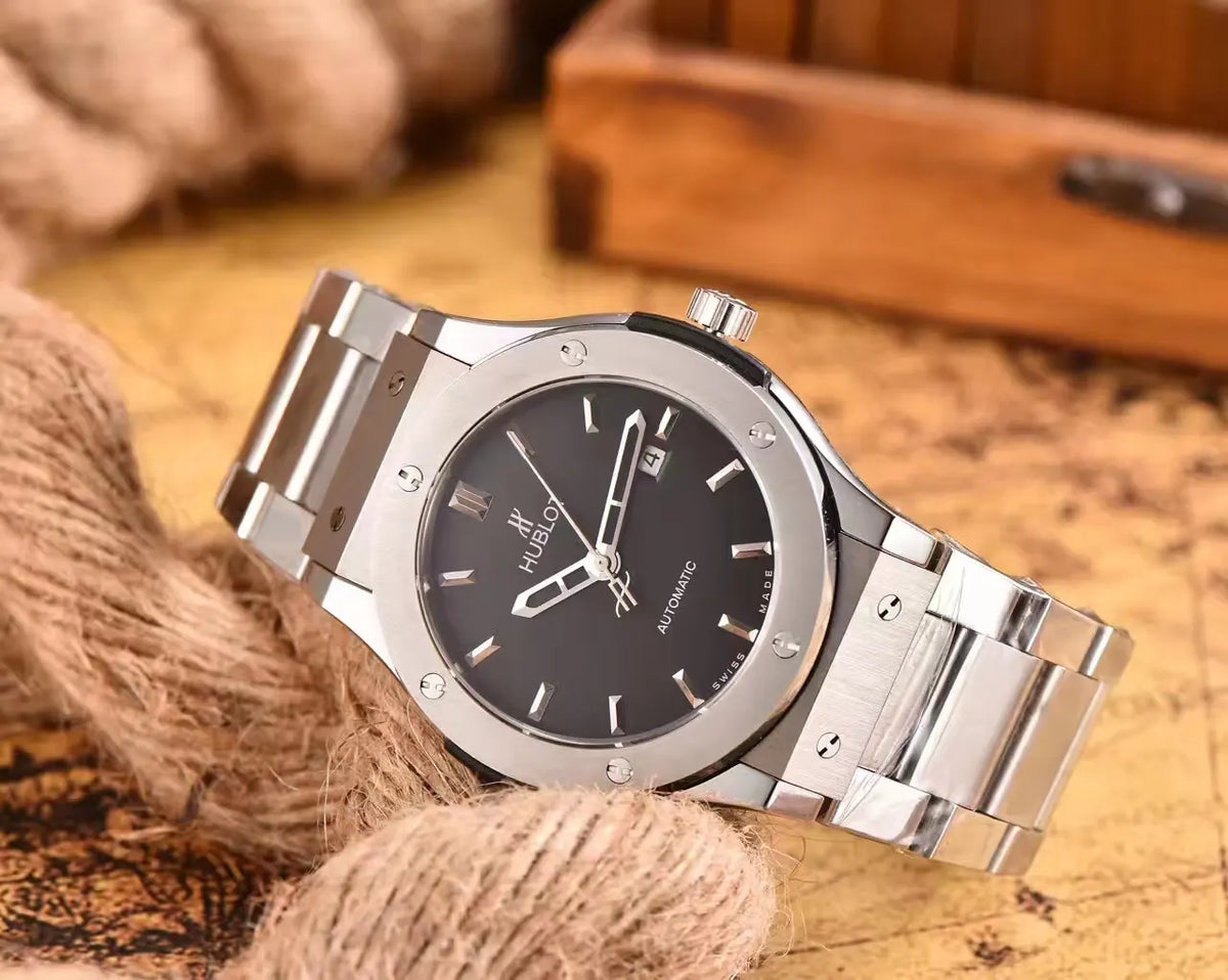 Hublot Titanium Grey Dial Watch - Hình 7