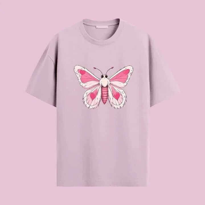 Pink Butterfly Oversized Tee - Urban Theory Co - Urban Theory Co