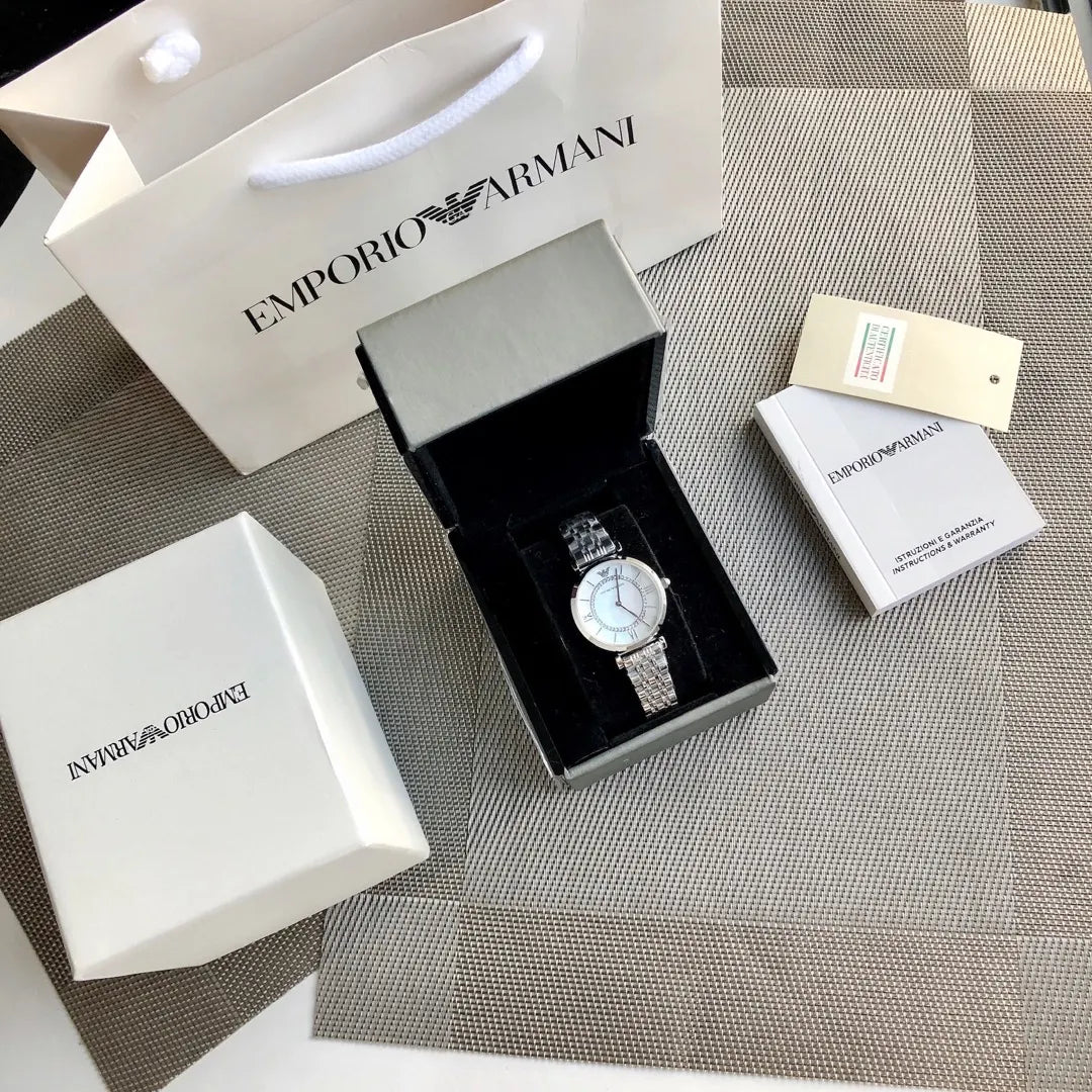 Armani Mother of Pearl Watch - Hình 4
