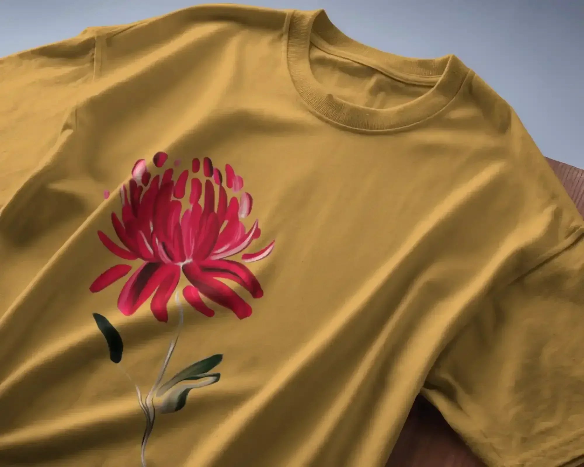 Large Red Flower Oversized Tee - Urban Theory Co - Urban Theory Co