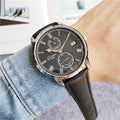 Glashütte Black Leather Watch