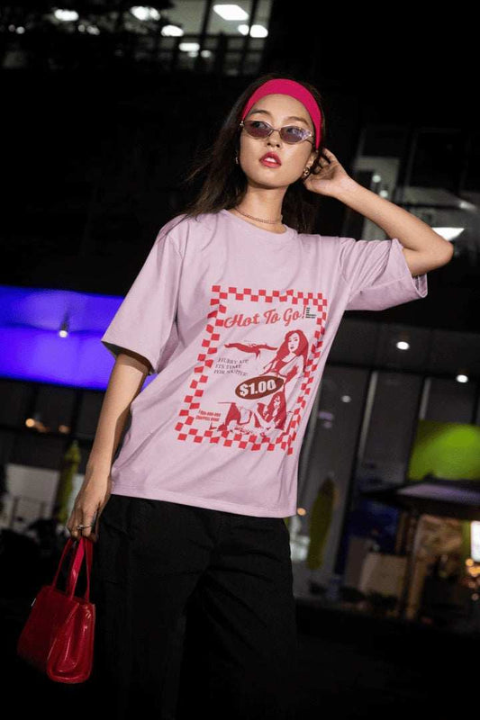 Hot to Go Oversized T-shirt - Urban Theory Co