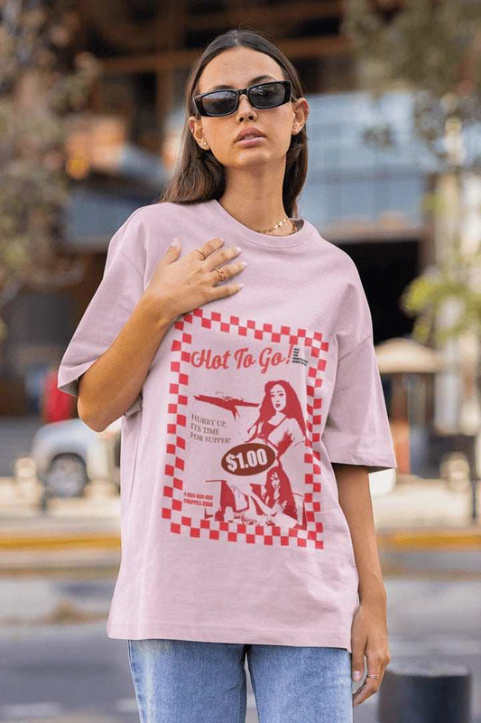 Hot to Go Oversized T-shirt - Urban Theory Co