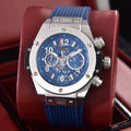 titanium Hublot Blue Skeleton