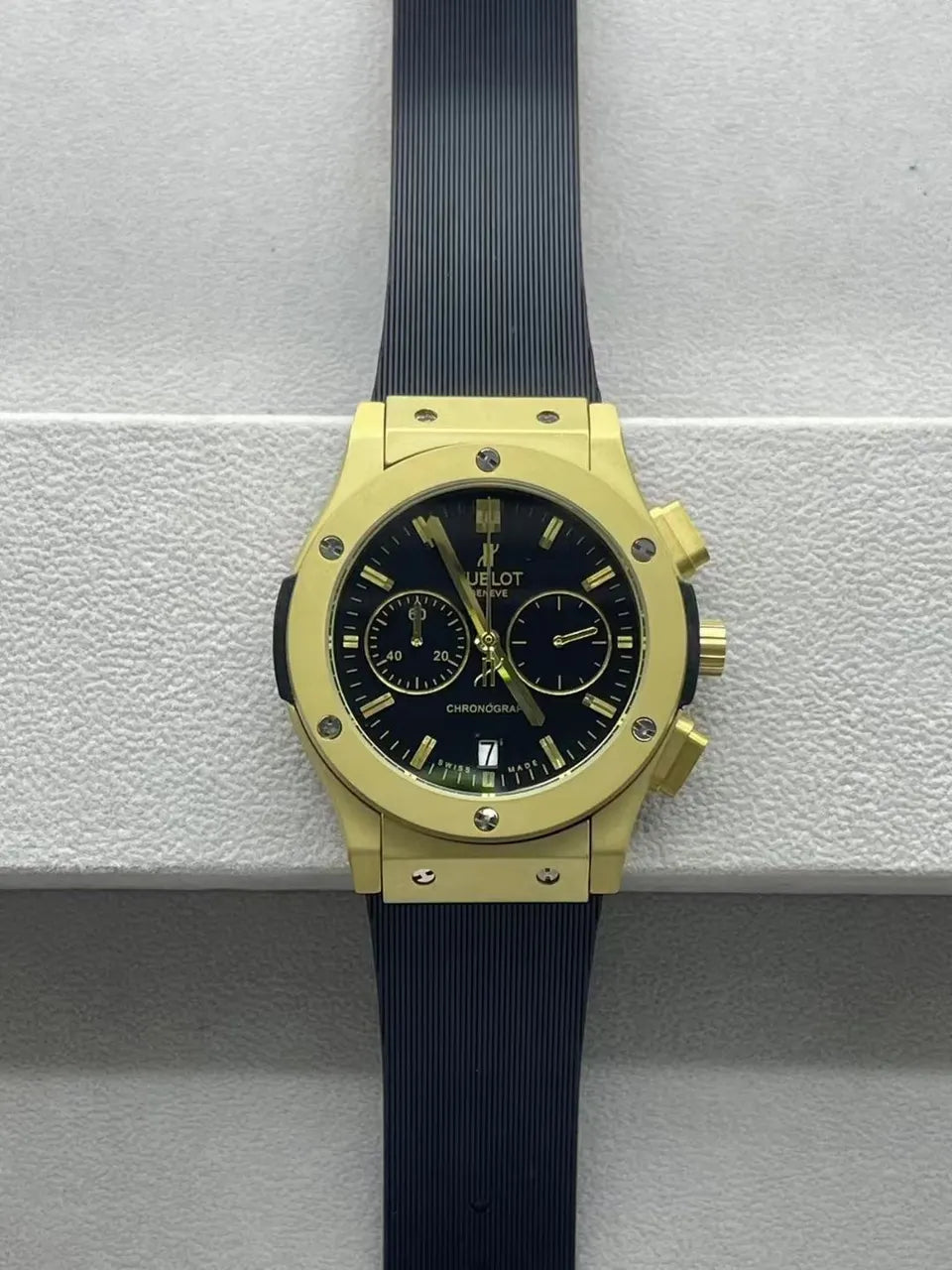 Hublot Gold Chronograph Grey - Hình 2
