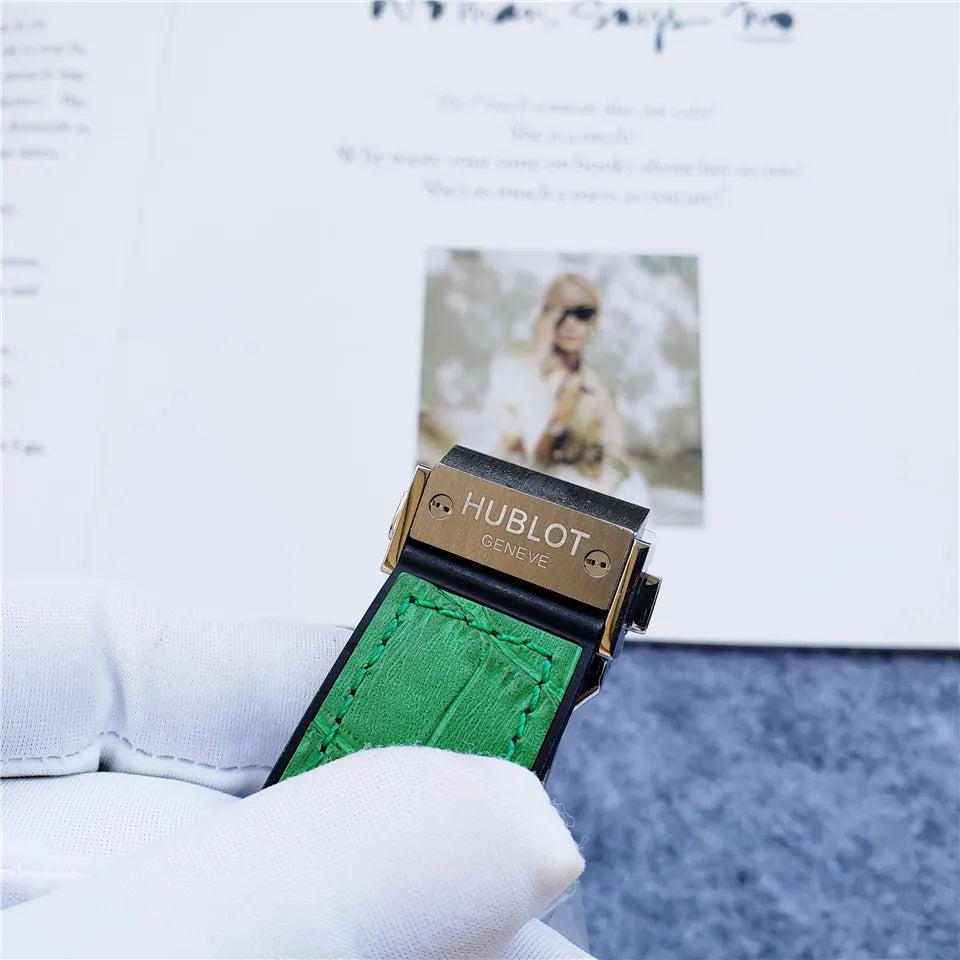 Hublot Green Dial Diamond - Hình 4