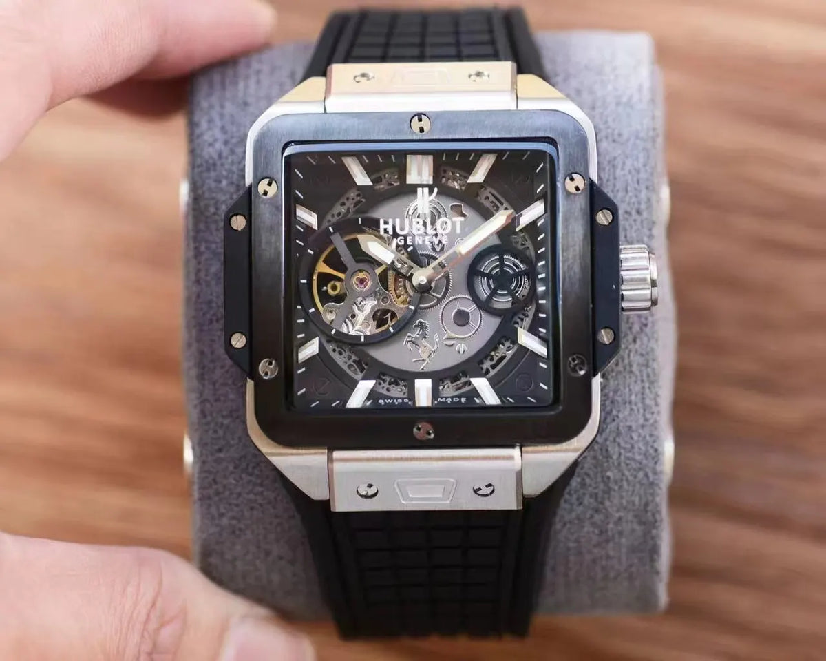 Hublot Spirit of Big Bang Black Rubber Skeleton Dial