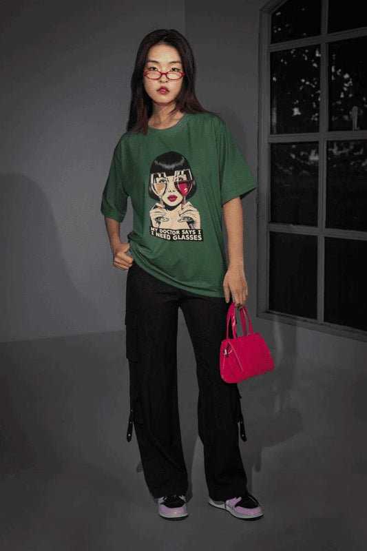 I need Glasses Oversized T-shirt - Urban Theory Co