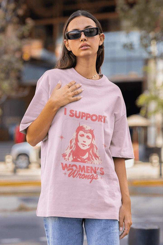 I support women's wrong Oversized T-shirt - Urban Theory Co