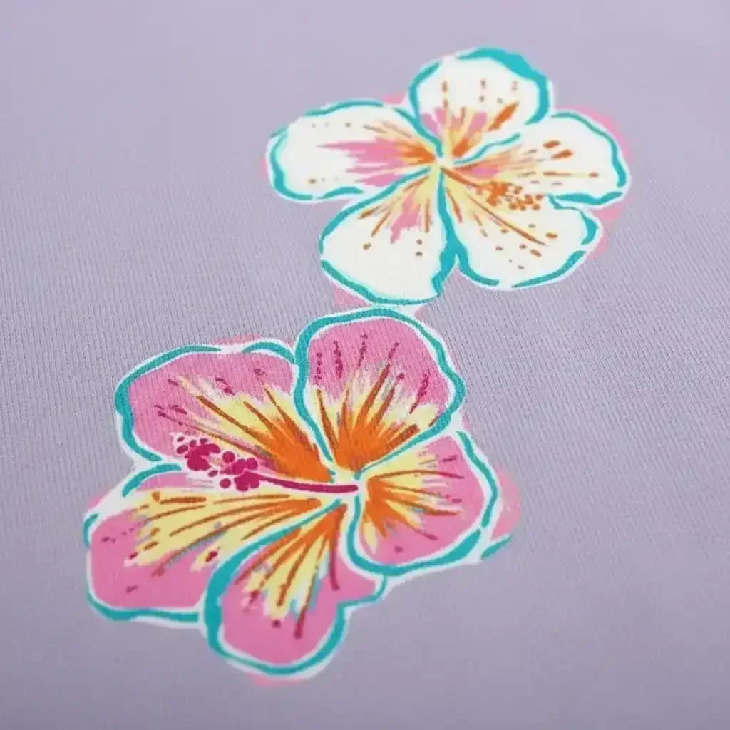 Neon Hibiscus Oversized Tee - Urban Theory Co - Urban Theory Co