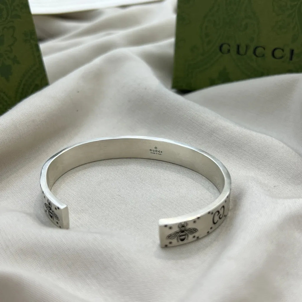 Gucci Bee Silver Bracelet - Hình 9
