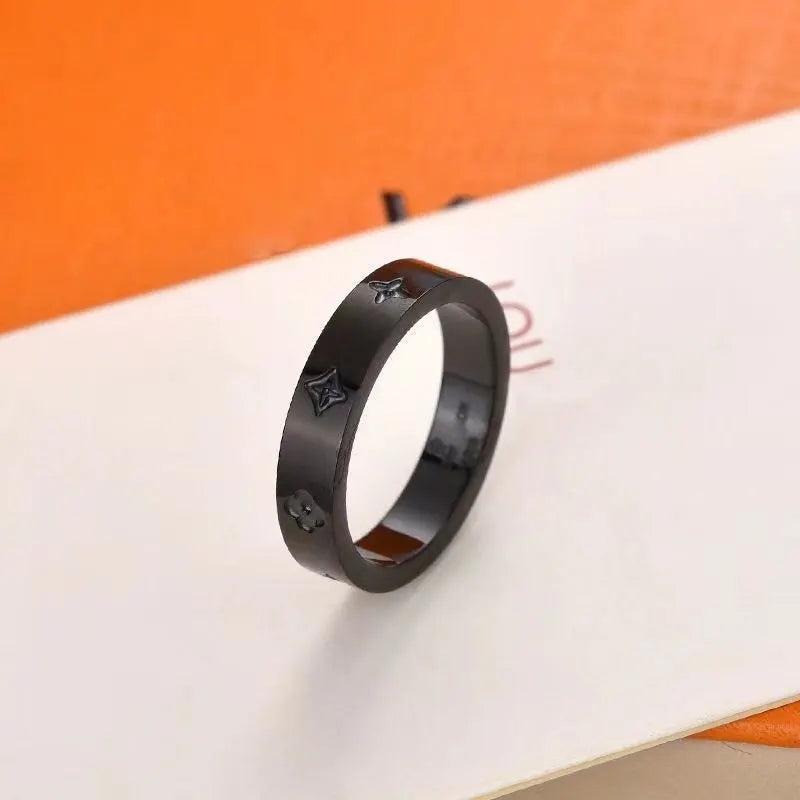 Louis Vuitton Black Titanium Ring - Hình 7