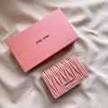 Small Wallet 13 in Light Pink Calfskin