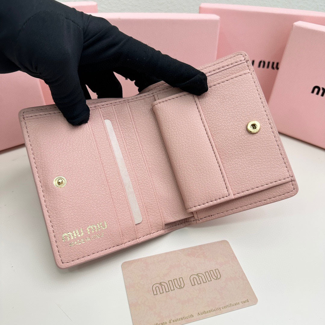 Small Wallet 11 in Light Pink Calfskin